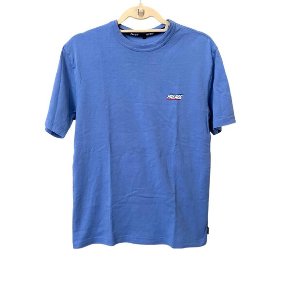 PALACE SKATEBOARDS Logo Crewneck‎ Tee Blue Sz Small - Picture 1 of 3